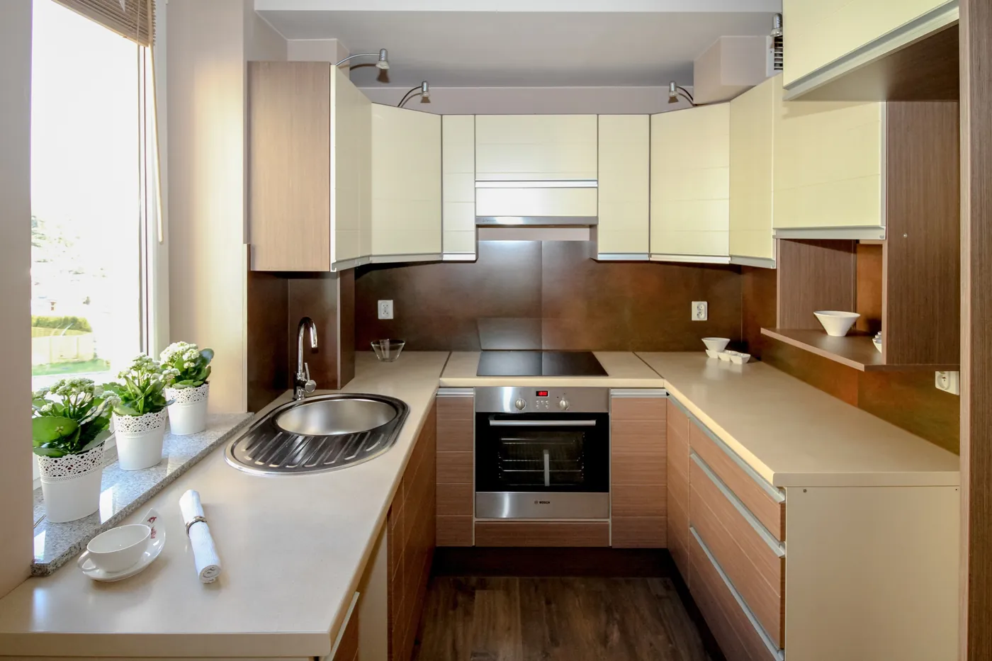 Cabinet refacing in Brooklyn - before and after refaced cabinets